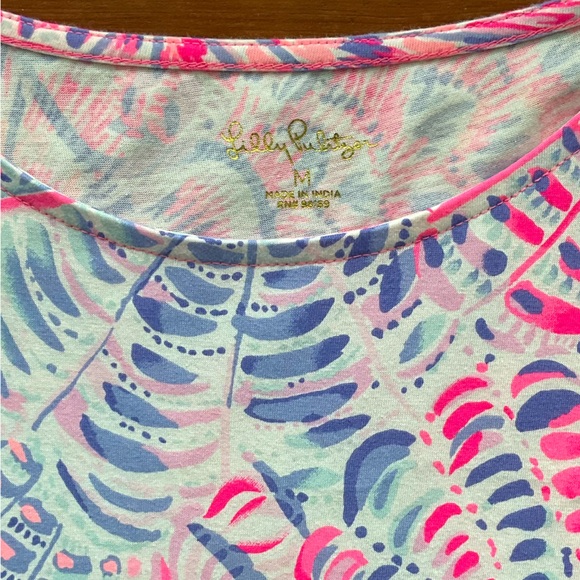 Lilly Pulitzer Geanna Tiered Swing Dress in Raz Berry Sea You Soon - Picture 12 of 15